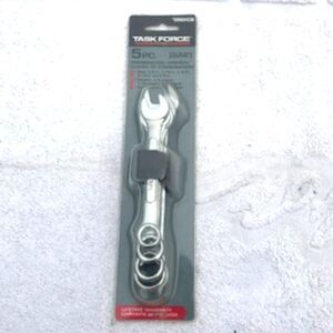 Tool Set . 5Pc. Combination Wrench Set . 3/8" . 7/16" . 1/2" . 9/16" . 5/8"